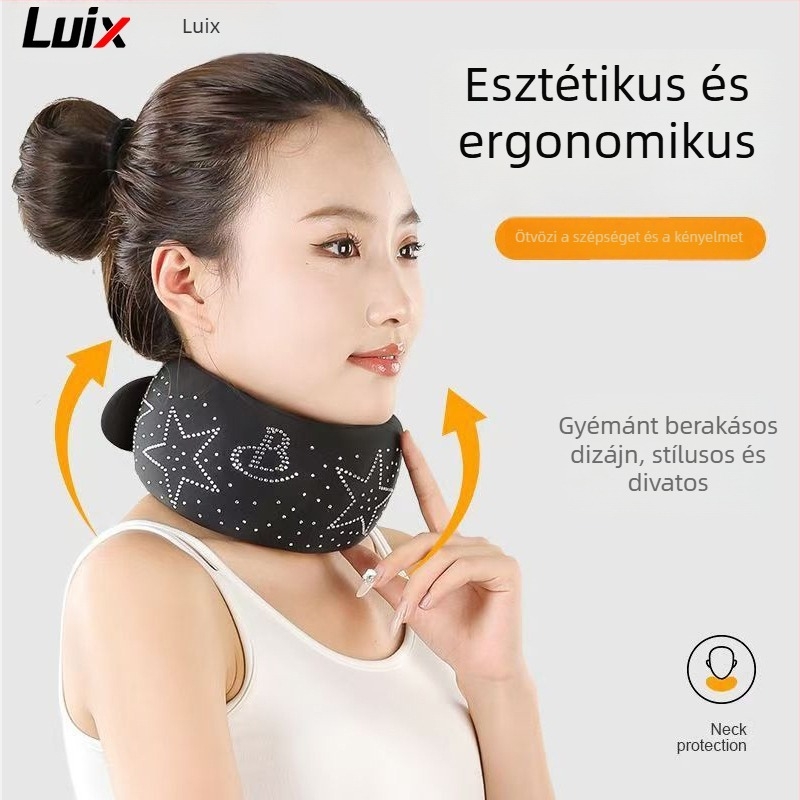 Pamut légáteresztő nyaki merevítő a testtartás javítására és a nyak védelmére