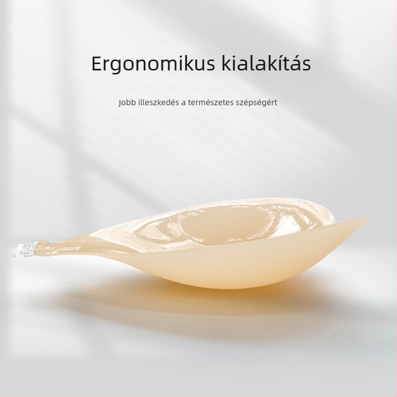 Szív alakú szilikon melltapasz, push-up hatással, láthatatlan, ultraviér, csúszásmentes fürdőruhához és menyasszonyi ruhához