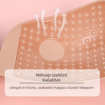 Szárnyas láthatatlan melltapasz, csúszásmentes, push-up kis melleknek, varrat nélküli, lélegző, menyasszonyi ruhához