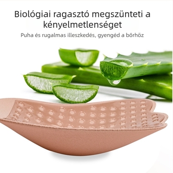 Szárnyas láthatatlan melltapasz, csúszásmentes, push-up kis melleknek, varrat nélküli, lélegző, menyasszonyi ruhához
