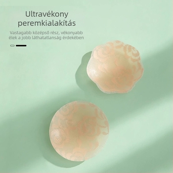 Csipkés szilikon mellbimbó tapaszok, láthatatlanok, varratmentesek, expozíció elleni, csúszásmentes, izzadságálló, nőknek