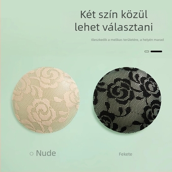 Csipkés szilikon mellbimbó tapaszok, láthatatlanok, varratmentesek, expozíció elleni, csúszásmentes, izzadságálló, nőknek