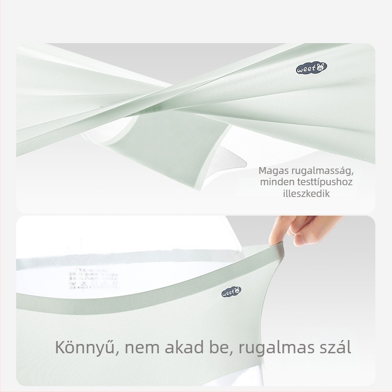 Női ice silk, antibakteriális, gyorsan száradó, varrás nélküli, lélegző, középmagas derekú, vékony
