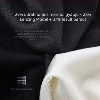 Női Merinó gyapjú mellény, őszi-téli szezonra, melltámasz betéttel, meleg alsó réteg, karcsú szabású, ujjatlan