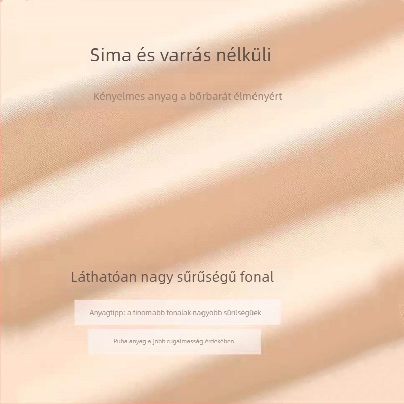 Nana-stílusú, varrás nélküli női alsónemű, lélegző és kényelmes, plusz méret, középmagas derekú, háromszög alakú szabás