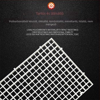 Akvárium alsó elválasztó panel akril szűrőpumpával és levehető műanyag hálózati elválasztó