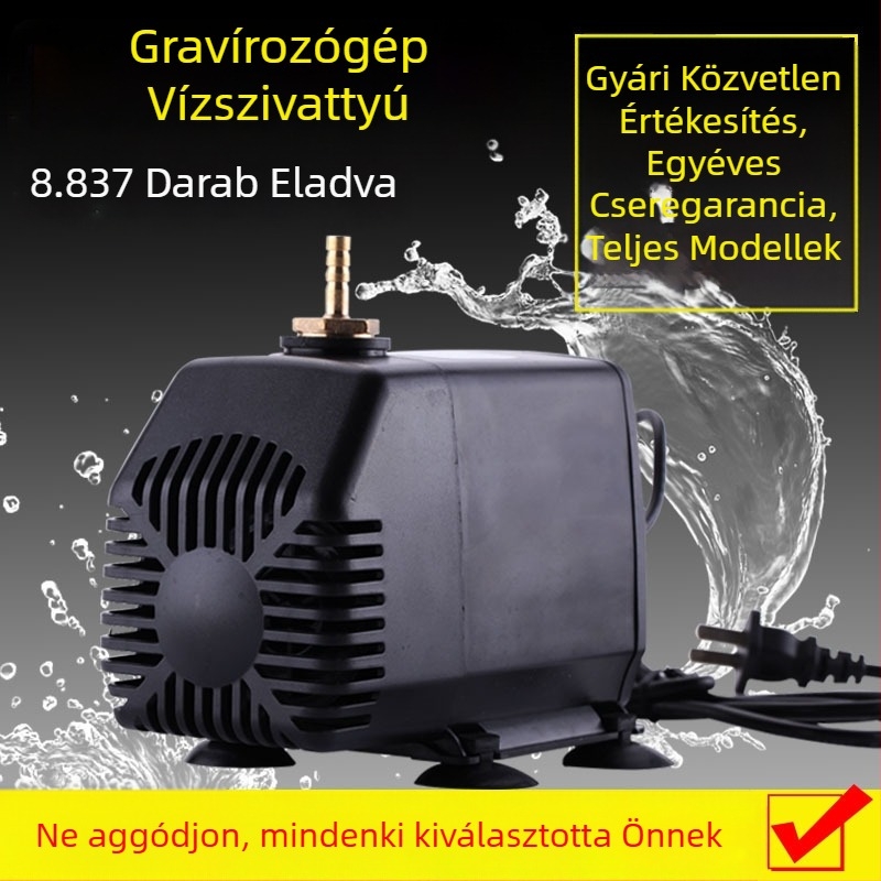 Merülőpumpa akváriumhoz – vízkeringés és szűrés, alacsony zaj, kompakt pumpa kőzetdíszítéshez