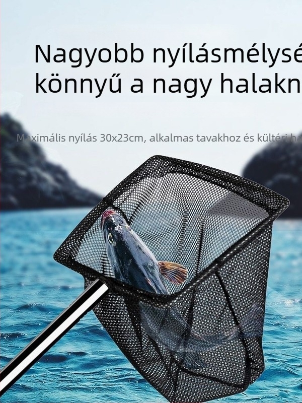 Kihúzható kézi akváriumi háló koi- és díszhalakhoz – PP anyag