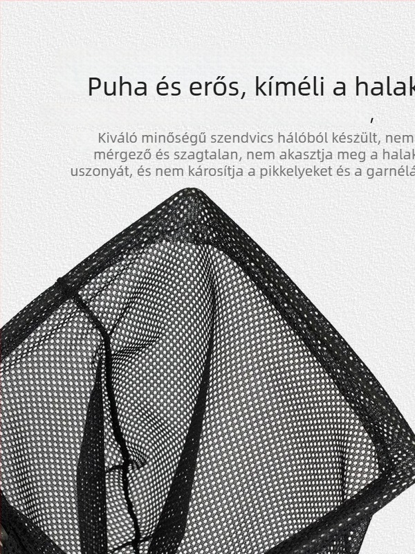 Kihúzható kézi akváriumi háló koi- és díszhalakhoz – PP anyag