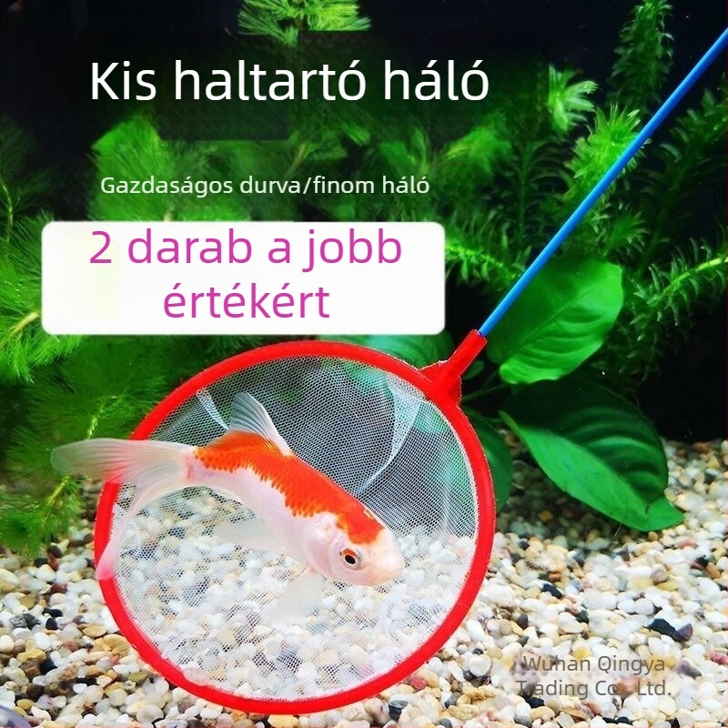 Akváriumi halászháló halak fogására, kör és négyzet alakú, aranyhalak és díszhalak számára