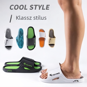 Uniszex nyári papucs puha talppal, beltéri és kültéri használatra, csúszásmentes, kényelmes érzet