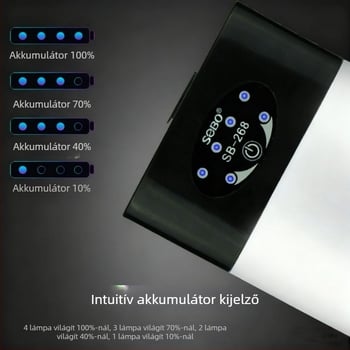 Halak oxigénellátó pumpa Li-akkumulátorral, USB/AC-DC töltéssel, kompakt, hordozható, rendkívül csendes
