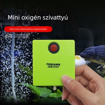 No.5 száraz elemű mini oxigénpumpa akváriumhoz – vészhelyzeti aerátor kültéri horgászathoz