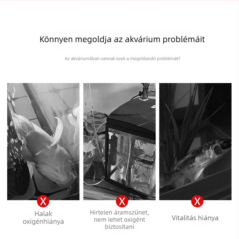 No.5 száraz elemű mini oxigénpumpa akváriumhoz – vészhelyzeti aerátor kültéri horgászathoz