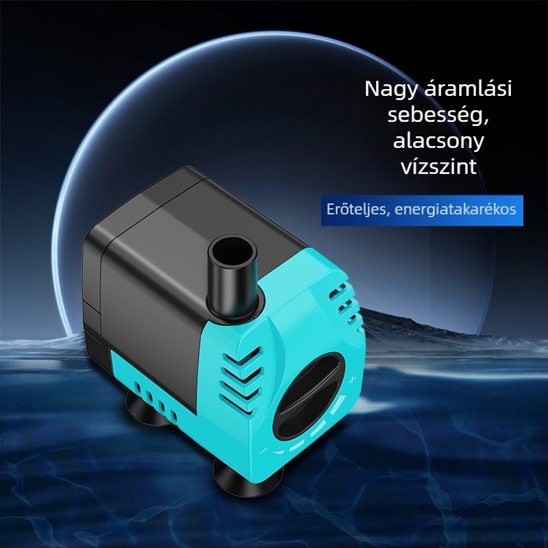 Merülőpumpa akváriumhoz, csendes szűrő- és cirkulációs pumpa kis vízcsere
