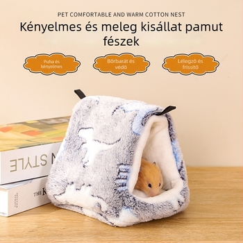 Flanelből készült függő odú hörcsögöknek és kisebb madaraknak