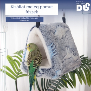 Flanelből készült függő odú hörcsögöknek és kisebb madaraknak