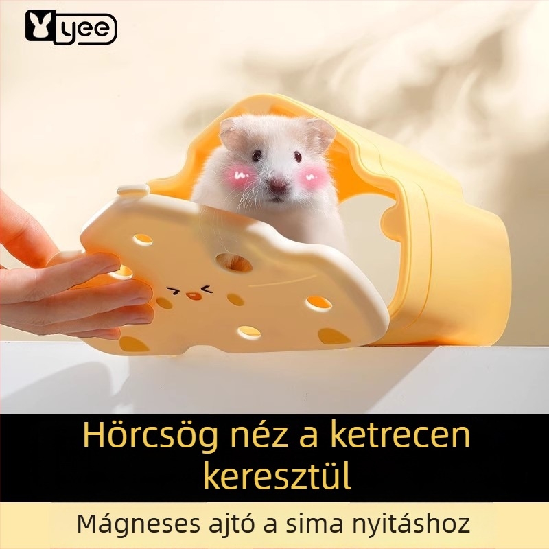 Hamster Planet rejtőház átlátszó fedéllel – áttekinthető fészek nyári kertdekorációhoz