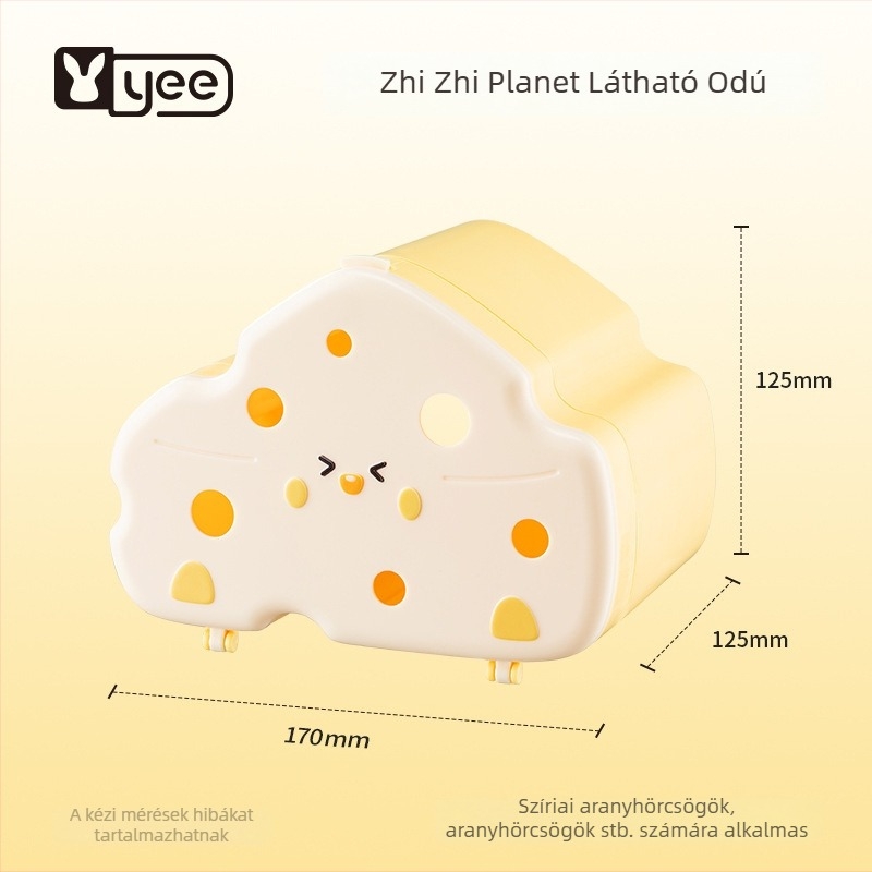 Hamster Planet rejtőház átlátszó fedéllel – áttekinthető fészek nyári kertdekorációhoz