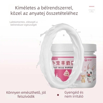 Kecsketejpor kisállatok számára kalciummal és mézzel – táplálékkiegészítő az emésztés támogatásához