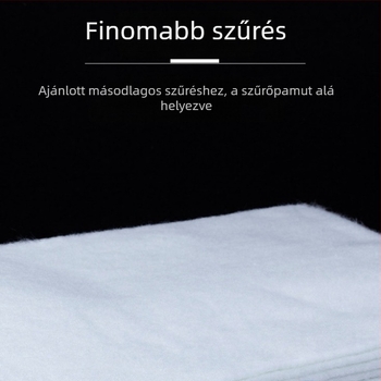 Nagy sűrűségű biokémiai szűrőgyapot akváriumhoz, fehér színű, nitrifikáló baktériumok tenyésztéséhez