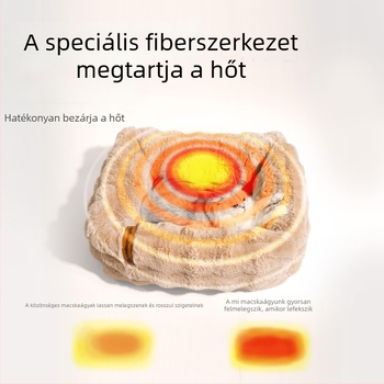 Macskafészek nyusziszőrrel és buborékos velúrral, puha fél-nyitott matrac a négy évszak melegítéséhez és légáteresztéshez