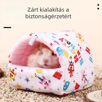 Téli meleg hörcsög fészek, kisállat függőágy és négy évszakos matrac