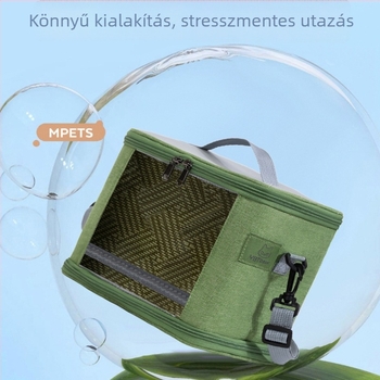 Nylonból készült kültéri kisállattáska, légáteresztő, könnyen hordozható – ideális hörcsög és tengerimalac számára