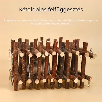 Almából készült harapó- és mászó ág, létra játékszett Szíriai hörcsög számára