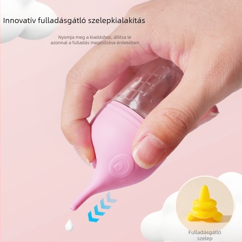 Szilikonból készült háziállat etető üveg: kutya- és macska etetésére, tej- és víz adagoló, gyógyszeradagoló