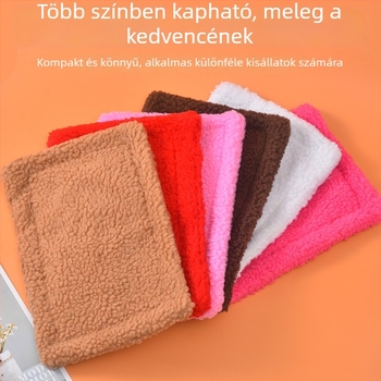 Téli vastag meleg alátét hörcsögöknek, csincsilláknak és nyulaknak; báránygyapjú fleece ketrecalátét; alvó alátét; Arany Medve meleg alátét