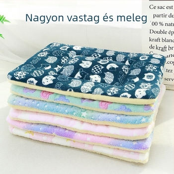 Macska- és kutyák számára vastagított alvó matrac, meleg pamut párna a mély alváshoz