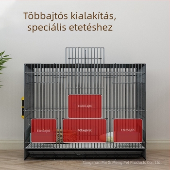 Összecsukható nyúlketrec toalett-tálcával, beltéri használatra, megfelelő tengerimalacok és törpenyulak számára