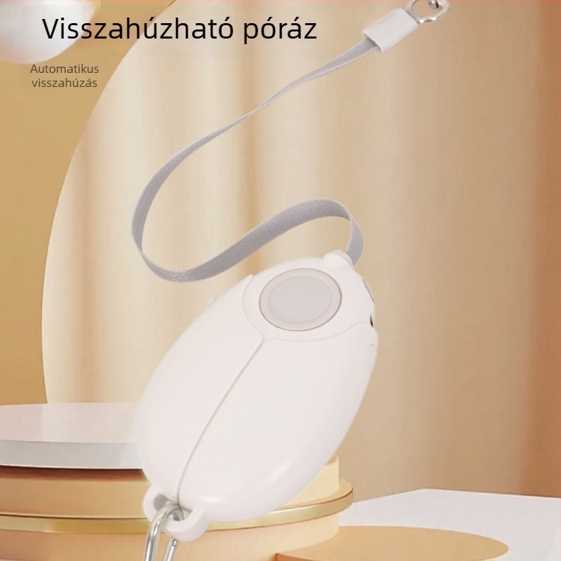 Automatikus visszahúzható póráz közepes és nagy testű kutyáknak, világító funkcióval