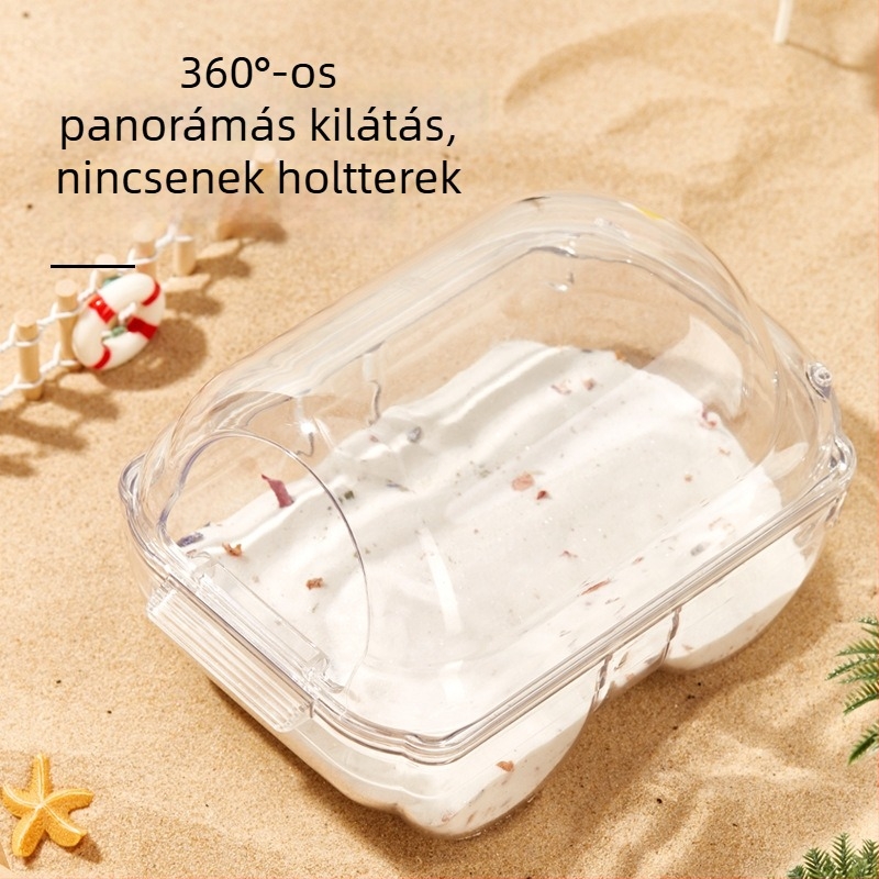 Hörcsög fürdőkád – kétfunkcionális fürdő és homokfürdő kisállatok számára