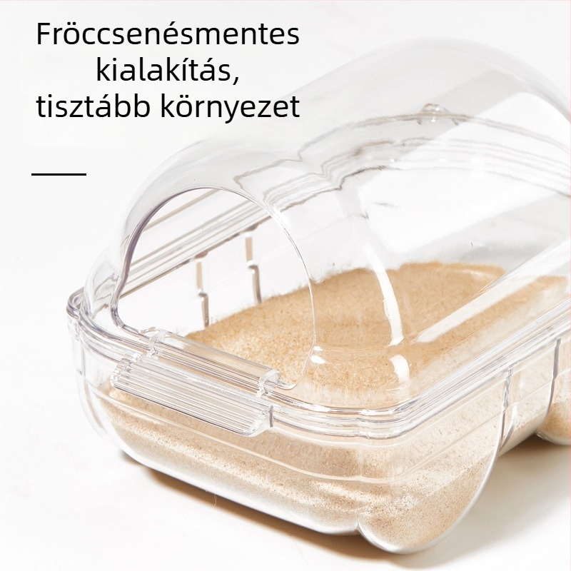 Hörcsög fürdőkád – kétfunkcionális fürdő és homokfürdő kisállatok számára