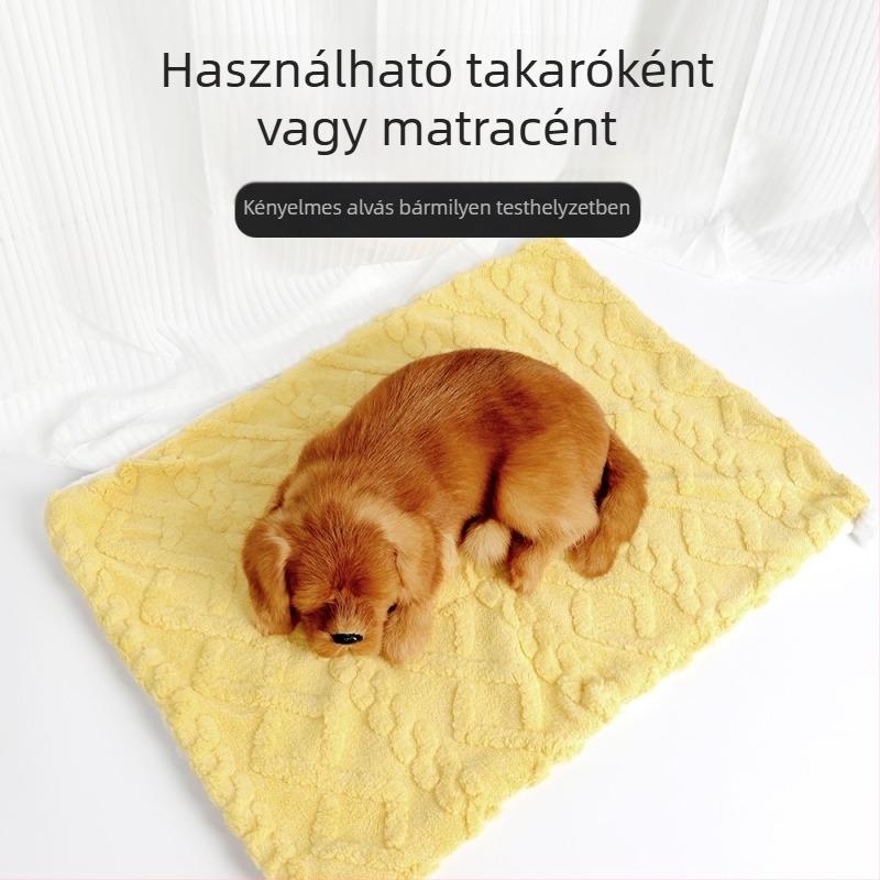 Tavaszi kisállat-takaró macskáknak és kutyáknak, macska odú, kis takaró és alvó matrac