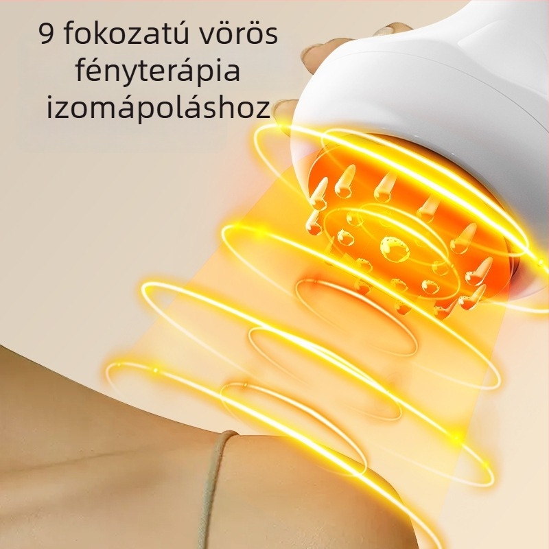 Elektromos meridián masszírozó – mini hordozható kaparó eszköz melegítéssel és vibrációval, otthoni használatra, teljes testet átfogó cupping készülék