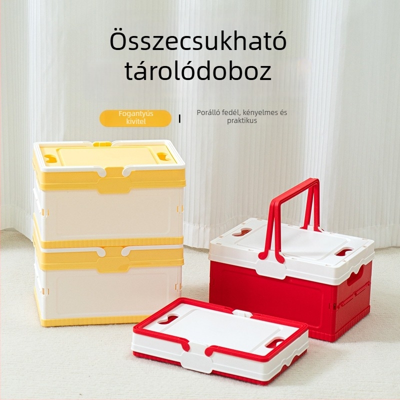 Összecsukható kempinges tároló doboz autócsomagtartóhoz, hordozható rendező, piknikhez és háztartási használatra
