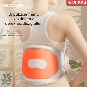 Újratölthető melegítő masszázsszalag derékhoz vibrációval