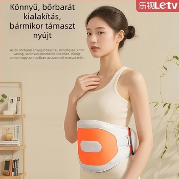 Újratölthető melegítő masszázsszalag derékhoz vibrációval