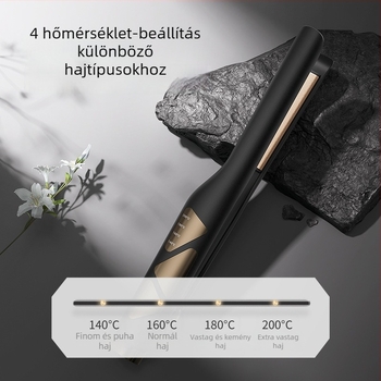 MinHuang 3D kerámia hőmérséklet-szabályozós göndörítő és hajvasaló férfiaknak – kis hullámosító eszköz