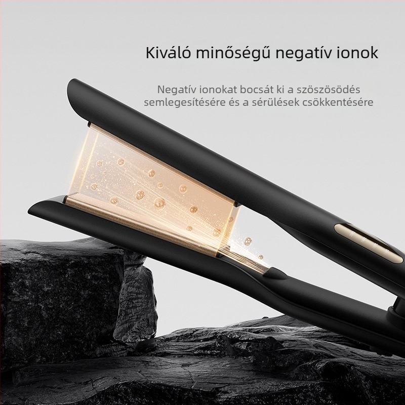 MinHuang 3D kerámia hőmérséklet-szabályozós göndörítő és hajvasaló férfiaknak – kis hullámosító eszköz