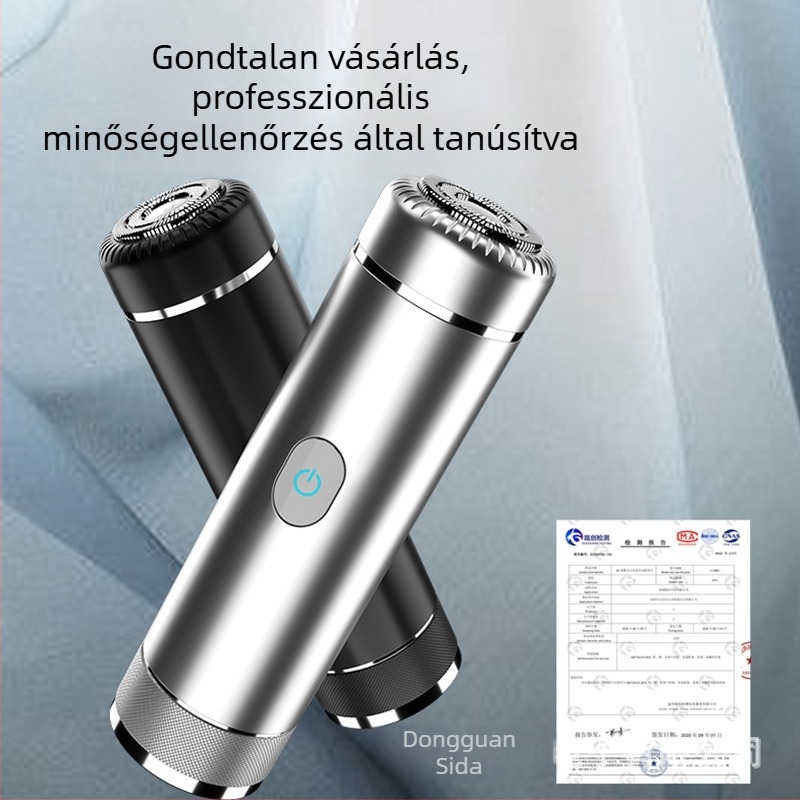 6D hordozható mini elektromos borotva forgó fejű utazáshoz tinédzsereknek