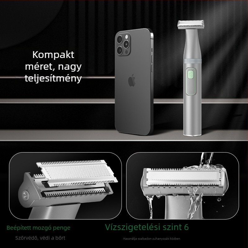 Új női elektromos testszőr-eltávolító trimmelő, kompakt, multifunkcionális a hónalj és a lábszőr eltávolítására