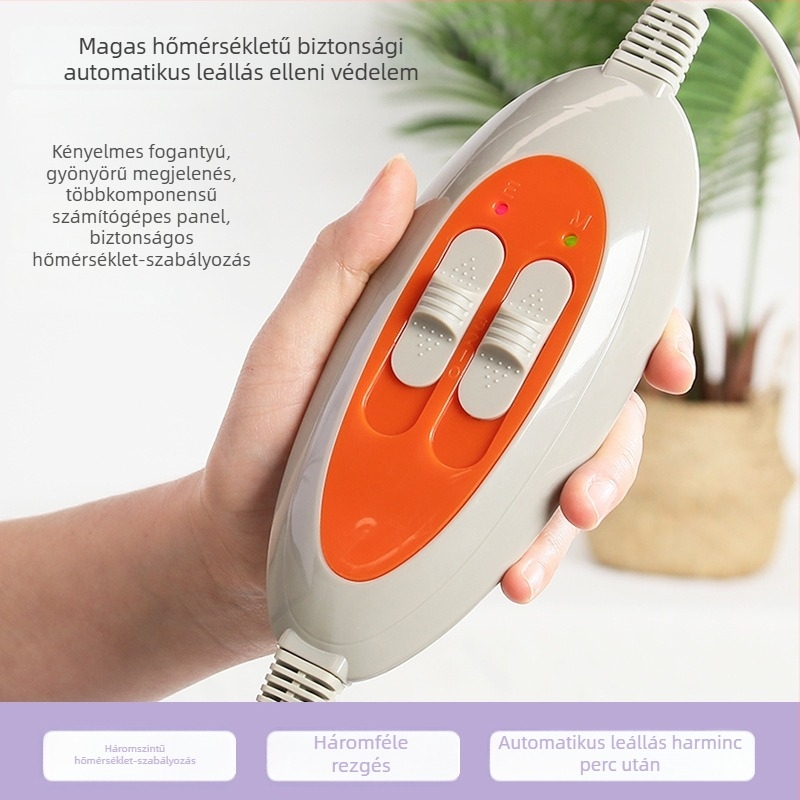 Zsírégető deréktáji öv melegítő-kompresszióval és vibrációs masszázzsal