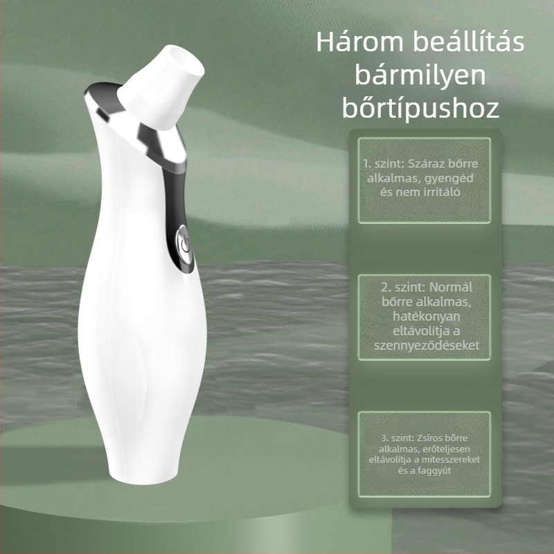 Látható arcápoló készülék mitesszerek eltávolítására, HD kijelzővel és vákuumos mélytisztítással a pórusok számára