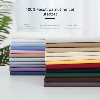 40x40 pamut combed magas sűrűségű poplin anyag, Tencel-immitációjú kinézettel, ingekhez és ruhákhoz