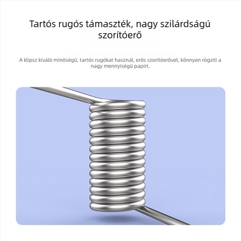 Deli 9532 Formájú fém jegyclip, ezüst színű dokumentum rendező, 3 darabos készlet, 102 mm