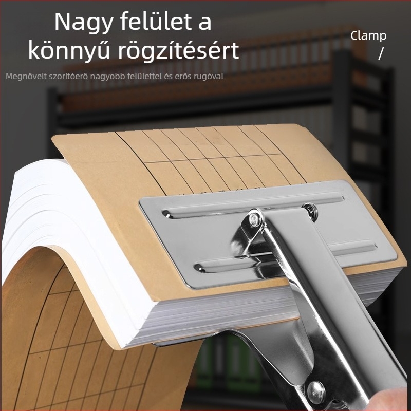 Nagy kapcsok dokumentumokhoz, különleges klipek lyukasztó gépekhez, erős irodai klipek nyugtákhoz
